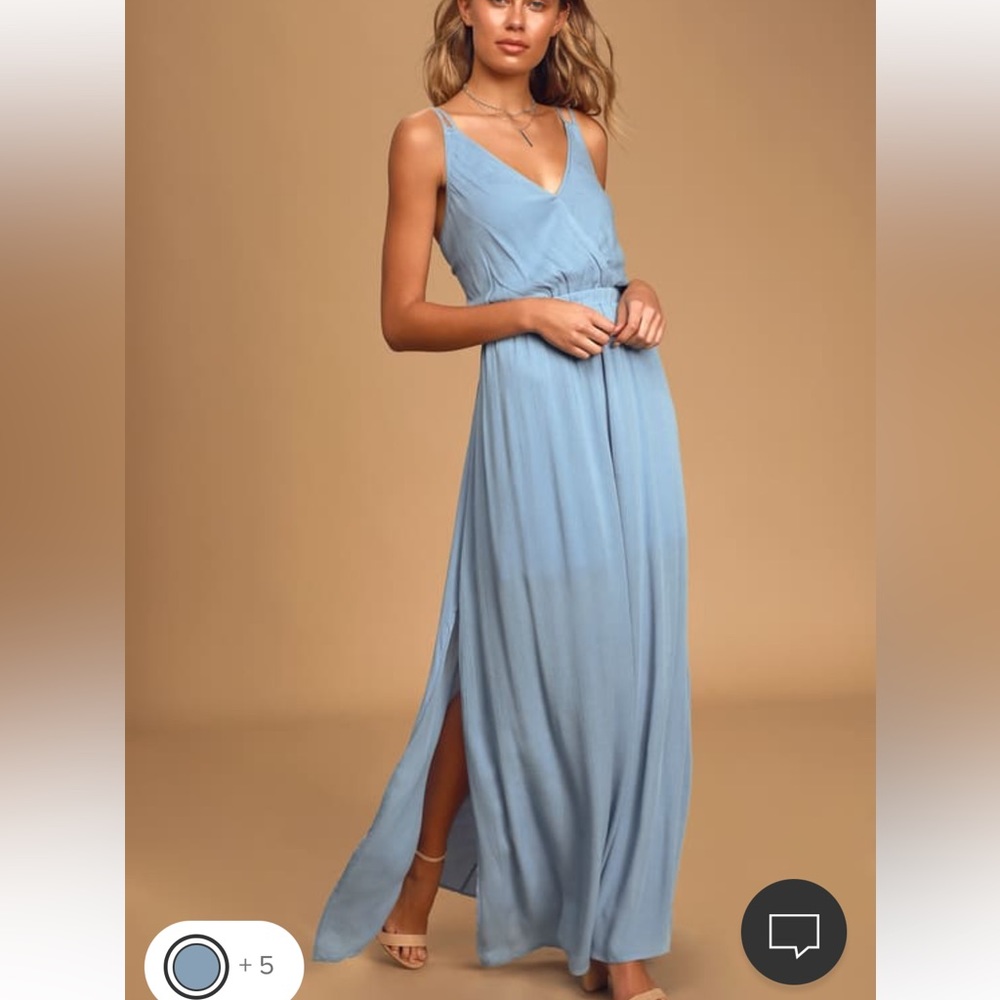 Lulus blue maxi dress